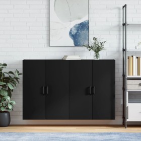 Wall cabinets 2 units black 69.5x34x90 cm by vidaXL, Sideboards - Ref: Foro24-3195620, Price: 161,99 €, Discount: %