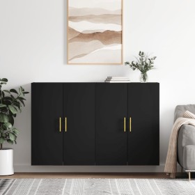 Wall cabinets 2 units black 69.5x34x90 cm by vidaXL, Sideboards - Ref: Foro24-3195612, Price: 165,99 €, Discount: %