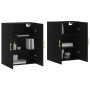 Armarios de pared 2 unidades negro 69,5x34x90 cm de vidaXL, Aparadores - Ref: Foro24-3195612, Precio: 165,99 €, Descuento: %