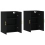 Armarios de pared 2 unidades negro 69,5x34x90 cm de vidaXL, Aparadores - Ref: Foro24-3195612, Precio: 165,99 €, Descuento: %