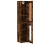 Aparador alto madera de ingeniería roble ahumado 34,5x34x180 cm de vidaXL, Aparadores - Ref: Foro24-3200382, Precio: 94,55 €,...