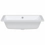 Lavabo de baño rectangular cerámica blanco 55,5x40x18,5 cm de vidaXL, Lavabos - Ref: Foro24-153733, Precio: 88,48 €, Descuent...