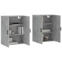 Wall cabinet 2 units concrete gray 69.5x34x90 cm by vidaXL, Sideboards - Ref: Foro24-3195623, Price: 128,99 €, Discount: %