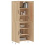 Aparador alto madera contrachapada color roble 69,5x34x180 cm de vidaXL, Aparadores - Ref: Foro24-3199588, Precio: 132,37 €, ...