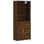 Tall oak brown plywood sideboard 69.5x34x180 cm by vidaXL, Sideboards - Ref: Foro24-3189436, Price: 150,73 €, Discount: %