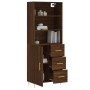 Tall oak brown plywood sideboard 69.5x34x180 cm by vidaXL, Sideboards - Ref: Foro24-3189436, Price: 150,73 €, Discount: %