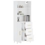 Aparador alto madera contrachapada blanco 69,5x34x180 cm de vidaXL, Aparadores - Ref: Foro24-3189429, Precio: 147,22 €, Descu...