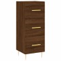 Tall brown oak plywood sideboard 34.5x34x180 cm by vidaXL, Sideboards - Ref: Foro24-3199232, Price: 113,18 €, Discount: %