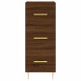 Aparador alto madera contrachapada roble marrón 34,5x34x180 cm de vidaXL, Aparadores - Ref: Foro24-3199232, Precio: 112,99 €,...