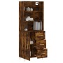 Aparador alto madera contrachapada roble ahumado 69,5x34x180 cm de vidaXL, Aparadores - Ref: Foro24-3189434, Precio: 145,58 €...