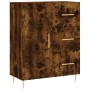 Aparador alto madera contrachapada roble ahumado 69,5x34x180 cm de vidaXL, Aparadores - Ref: Foro24-3189434, Precio: 145,58 €...