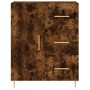 Aparador alto madera contrachapada roble ahumado 69,5x34x180 cm de vidaXL, Aparadores - Ref: Foro24-3189434, Precio: 145,58 €...