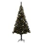 Künstlicher Weihnachtsbaum mit LEDs und schwarzem Träger 210 cm PVC von vidaXL, Weihnachtsbäume - Ref: Foro24-3077419, Preis:...