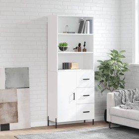 Aparador alto madera contrachapada blanco 69,5x34x180 cm de vidaXL, Aparadores - Ref: Foro24-3189453, Precio: 157,99 €, Descu...