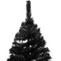 Künstlicher Weihnachtsbaum mit LEDs und schwarzem Träger 210 cm PVC von vidaXL, Weihnachtsbäume - Ref: Foro24-3077419, Preis:...