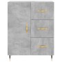 Concrete gray plywood tall sideboard 69.5x34x180 cm by vidaXL, Sideboards - Ref: Foro24-3189425, Price: 147,85 €, Discount: %