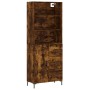 Tall smoked oak plywood sideboard 69.5x34x180 cm by vidaXL, Sideboards - Ref: Foro24-3189450, Price: 153,91 €, Discount: %