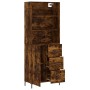 Tall smoked oak plywood sideboard 69.5x34x180 cm by vidaXL, Sideboards - Ref: Foro24-3189450, Price: 153,91 €, Discount: %