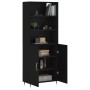 Aparador alto madera contrachapada negro 69,5x34x180 cm de vidaXL, Aparadores - Ref: Foro24-3189230, Precio: 141,05 €, Descue...