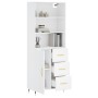 Aparador alto madera contrachapada blanco 69,5x34x180 cm de vidaXL, Aparadores - Ref: Foro24-3189421, Precio: 147,57 €, Descu...