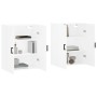 Armarios de pared 2 unidades blanco 69,5x34x90 cm de vidaXL, Aparadores - Ref: Foro24-3195619, Precio: 153,21 €, Descuento: %