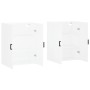 Armarios de pared 2 unidades blanco 69,5x34x90 cm de vidaXL, Aparadores - Ref: Foro24-3195619, Precio: 153,21 €, Descuento: %