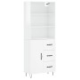 High glossy white plywood sideboard 69.5x34x180 cm by vidaXL, Sideboards - Ref: Foro24-3189439, Price: 144,99 €, Discount: %