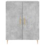 Concrete gray plywood tall sideboard 69.5x34x180 cm by vidaXL, Sideboards - Ref: Foro24-3198205, Price: 159,96 €, Discount: %