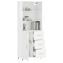 High glossy white plywood sideboard 69.5x34x180 cm by vidaXL, Sideboards - Ref: Foro24-3189423, Price: 147,99 €, Discount: %