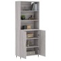 Aparador alto madera contrachapada gris sonoma 69,5x34x180 cm de vidaXL, Aparadores - Ref: Foro24-3189235, Precio: 137,75 €, ...