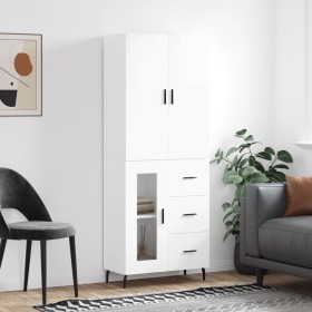 High glossy white plywood sideboard 69.5x34x180 cm by vidaXL, Sideboards - Ref: Foro24-3195973, Price: 173,99 €, Discount: %