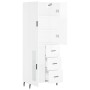 High glossy white plywood sideboard 69.5x34x180 cm by vidaXL, Sideboards - Ref: Foro24-3195973, Price: 173,59 €, Discount: %