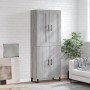 Aparador alto madera contrachapada gris sonoma 69,5x34x180 cm de vidaXL, Aparadores - Ref: Foro24-3199583, Precio: 148,84 €, ...