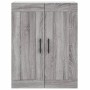 Aparador alto madera contrachapada gris sonoma 69,5x34x180 cm de vidaXL, Aparadores - Ref: Foro24-3199583, Precio: 148,84 €, ...