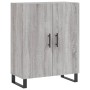 Aparador alto madera contrachapada gris sonoma 69,5x34x180 cm de vidaXL, Aparadores - Ref: Foro24-3199583, Precio: 148,84 €, ...