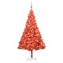 Árbol de Navidad artificial con LEDs y bolas rojo 240 cm PVC de vidaXL, Arboles de navidad - Ref: Foro24-3077688, Precio: 106...