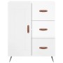 Aparador alto madera contrachapada blanco brillo 69,5x34x180 cm de vidaXL, Aparadores - Ref: Foro24-3195989, Precio: 166,99 €...