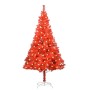 Künstlicher Weihnachtsbaum mit LEDs und roter Stütze 240 cm PVC von vidaXL, Weihnachtsbäume - Ref: Foro24-3077430, Preis: 95,...