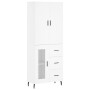 Tall white plywood sideboard 69.5x34x180 cm by vidaXL, Sideboards - Ref: Foro24-3195971, Price: 179,91 €, Discount: %