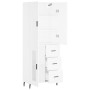 Tall white plywood sideboard 69.5x34x180 cm by vidaXL, Sideboards - Ref: Foro24-3195971, Price: 179,91 €, Discount: %