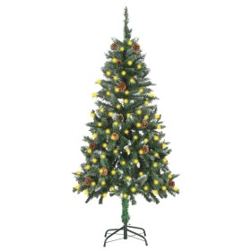 Künstlicher Weihnachtsbaum beleuchtet mit Lichtern und Tannenzapfen 150 cm von vidaXL, Weihnachtsbäume - Ref: Foro24-3077746,...