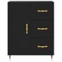 Tall black plywood sideboard 69.5x34x180 cm by vidaXL, Sideboards - Ref: Foro24-3189422, Price: 149,75 €, Discount: %