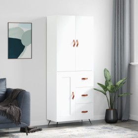 Tall white plywood sideboard 69.5x34x180 cm by vidaXL, Sideboards - Ref: Foro24-3195987, Price: 164,68 €, Discount: %