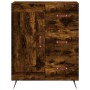 Tall smoked oak plywood sideboard 69.5x34x180 cm by vidaXL, Sideboards - Ref: Foro24-3195992, Price: 152,11 €, Discount: %