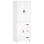 Tall white plywood sideboard 69.5x34x180 cm by vidaXL, Sideboards - Ref: Foro24-3195987, Price: 164,68 €, Discount: %