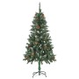 Árbol de Navidad artificial iluminado con luces y piñas 150 cm de vidaXL, Arboles de navidad - Ref: Foro24-3077746, Precio: 4...