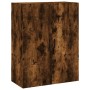 Aparador alto madera contrachapada roble ahumado 69,5x34x180 cm de vidaXL, Aparadores - Ref: Foro24-3195976, Precio: 169,53 €...