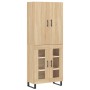 High oak-colored plywood sideboard 69.5x34x180 cm by vidaXL, Sideboards - Ref: Foro24-3195758, Price: 164,45 €, Discount: %