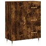 Tall smoked oak plywood highboard 69.5x34x180 cm by vidaXL, Sideboards - Ref: Foro24-3189426, Price: 148,24 €, Discount: %