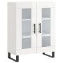 Tall white glossy plywood sideboard 69.5x34x180 cm by vidaXL, Sideboards - Ref: Foro24-3195757, Price: 172,99 €, Discount: %